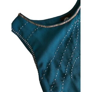 Bobeau beaded sleeveless blouse. S